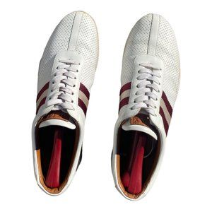Bally Frenz Textile-Strip Leather Sneakers